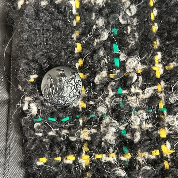 NWT Veronica Beard Crispin Coat Black Multi Size 2 - Picture 6 of 9